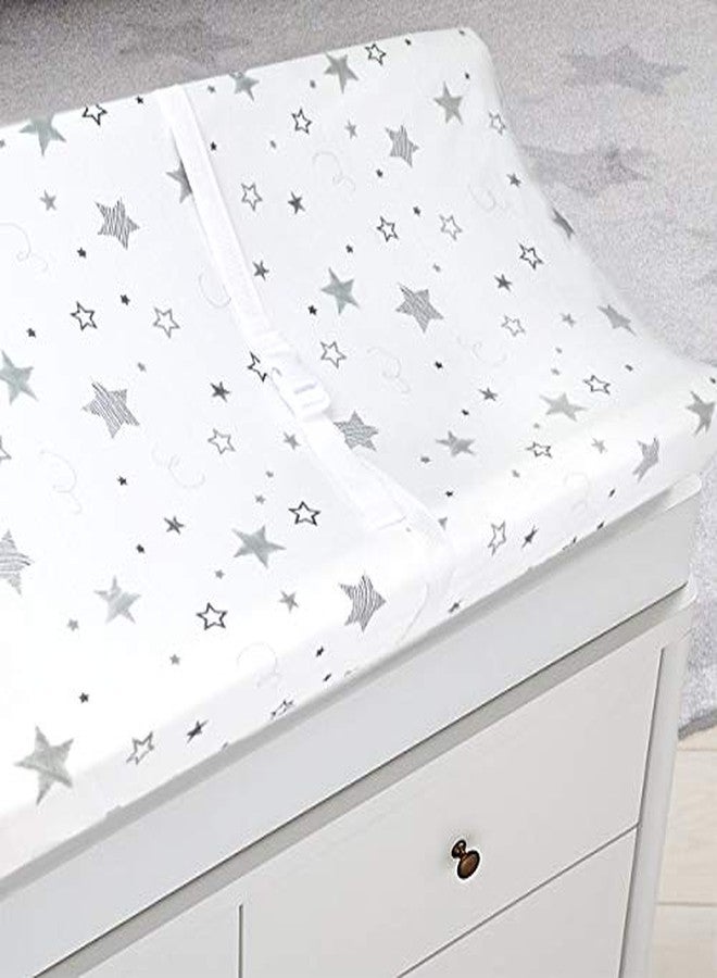 TL Care Printed 100% Cotton Knit Fitted Contoured Changing Table Pad Cover - Compatible with Mika Micky Bassinet, Super Stars, for Boys and Girls - Image 5